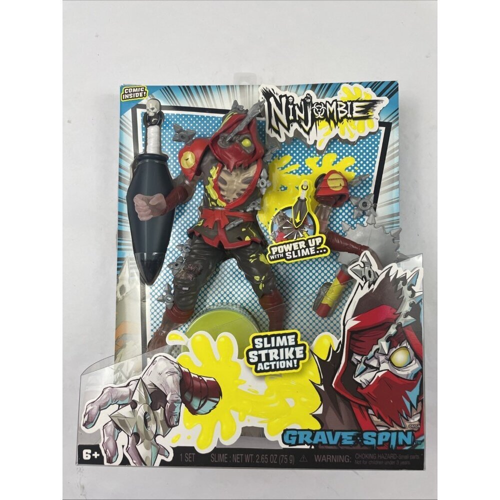Ninjombie Grave Spin Action Figure w/Slim & Comic Book #1